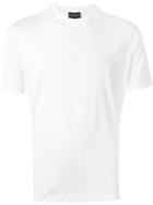 Emporio Armani Embroidered Logo T-shirt, Men's, Size: Xl, White, Cotton