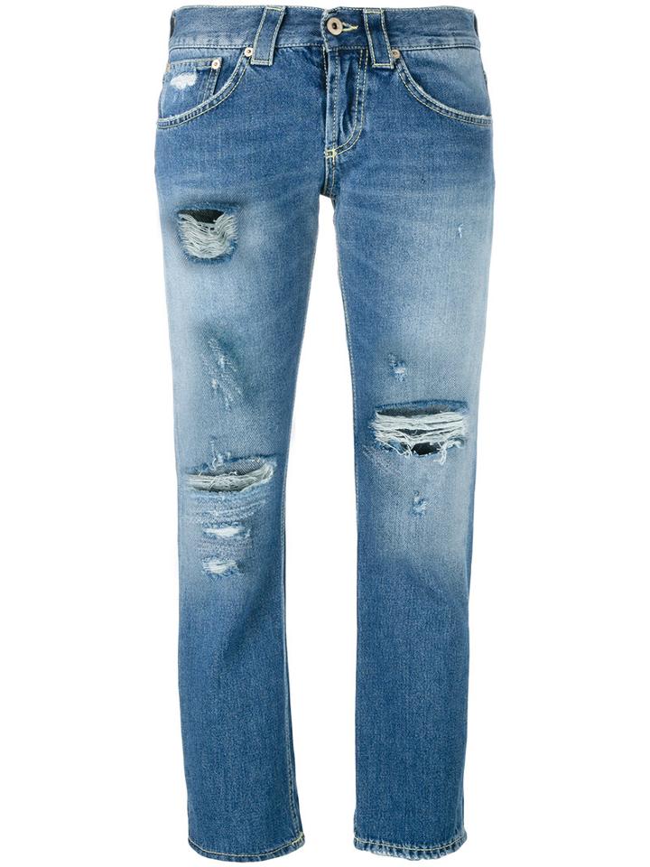 Dondup 'segolene' Distressed Jeans, Women's, Size: 25, Blue, Cotton