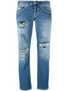 Dondup 'segolene' Distressed Jeans, Women's, Size: 25, Blue, Cotton