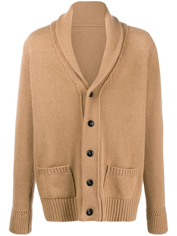 Fortela Shawl Collar Cardigan - Brown