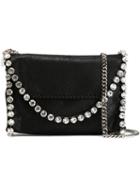 Stella Mccartney 'falabella Shaggy Deer' Shoulder Bag, Women's, Black, Artificial Leather/metal (other)/glass