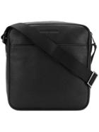 Emporio Armani Zipped Messenger Bag - Black