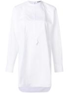 Jil Sander Bib Poplin Shirt - White