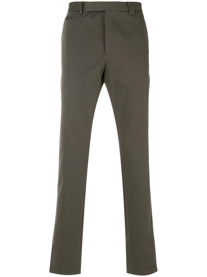 Fendi - Straight-leg Trousers - Men - Cotton/spandex/elastane/viscose - 46, Green, Cotton/spandex/elastane/viscose