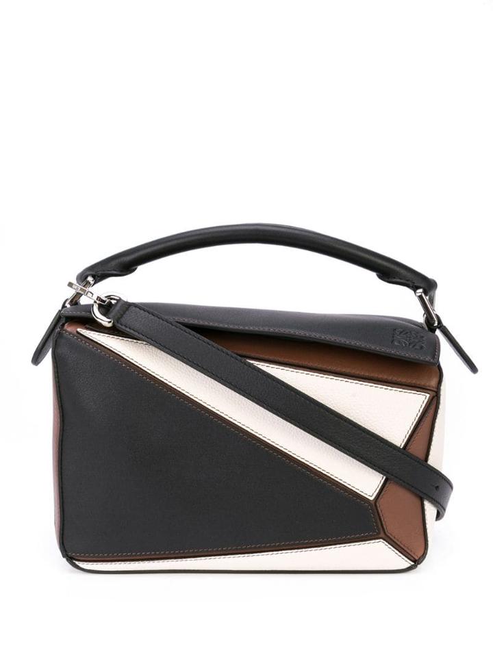Loewe Colour Block Shoulder Bag - Brown
