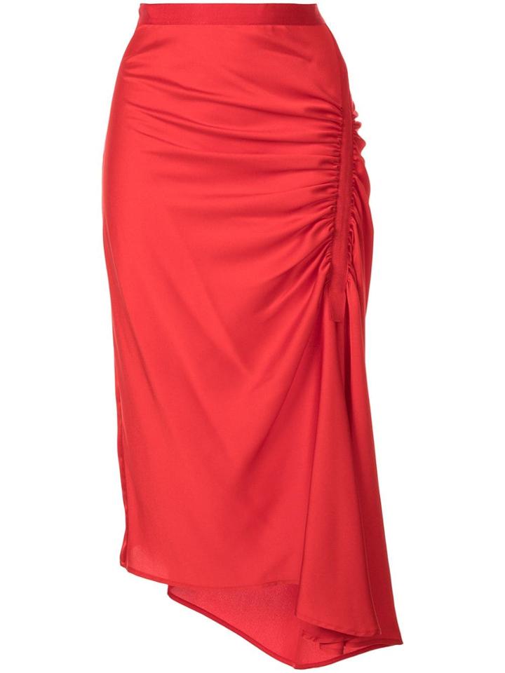 Christopher Esber Incline Gather Skirt - Red