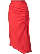 Christopher Esber Incline Gather Skirt - Red
