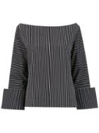 Gloria Coelho Striped Blouse - Black