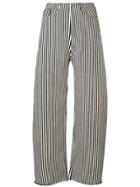 Marques'almeida Striped Wide-leg Trousers - Black