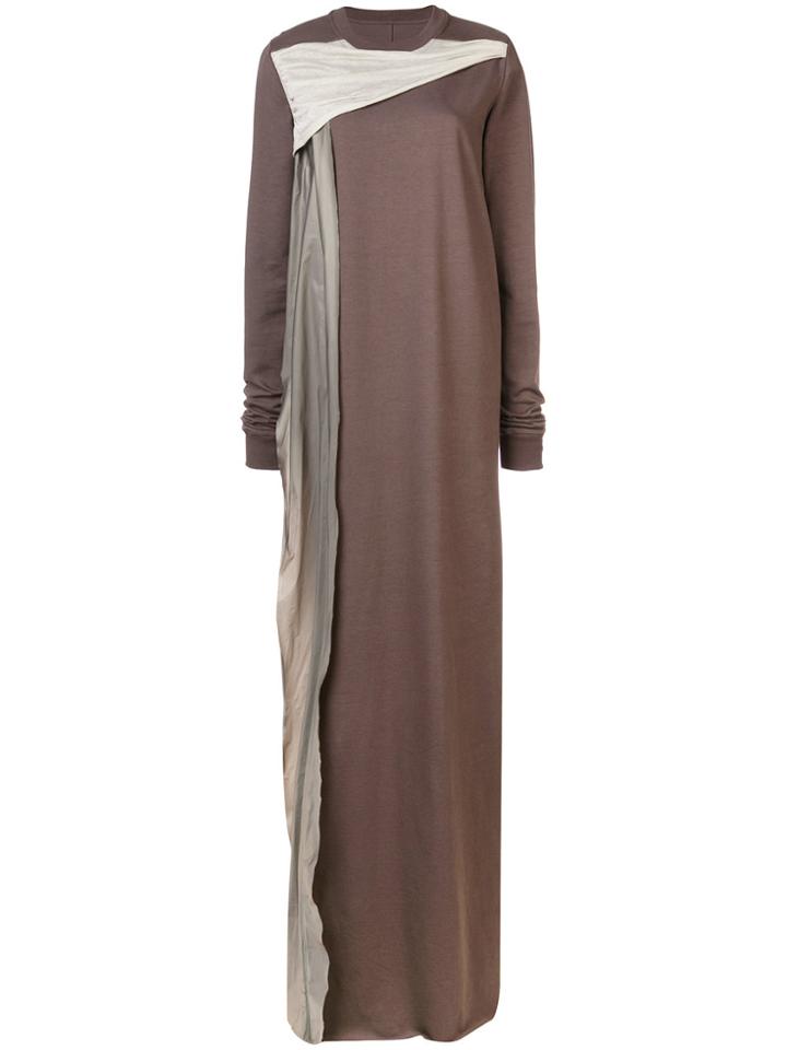 Rick Owens Combo Long Dress - Brown