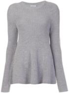 Grey Jason Wu Crew Neck Jumper, Women's, Size: Small, Mercerized Wool