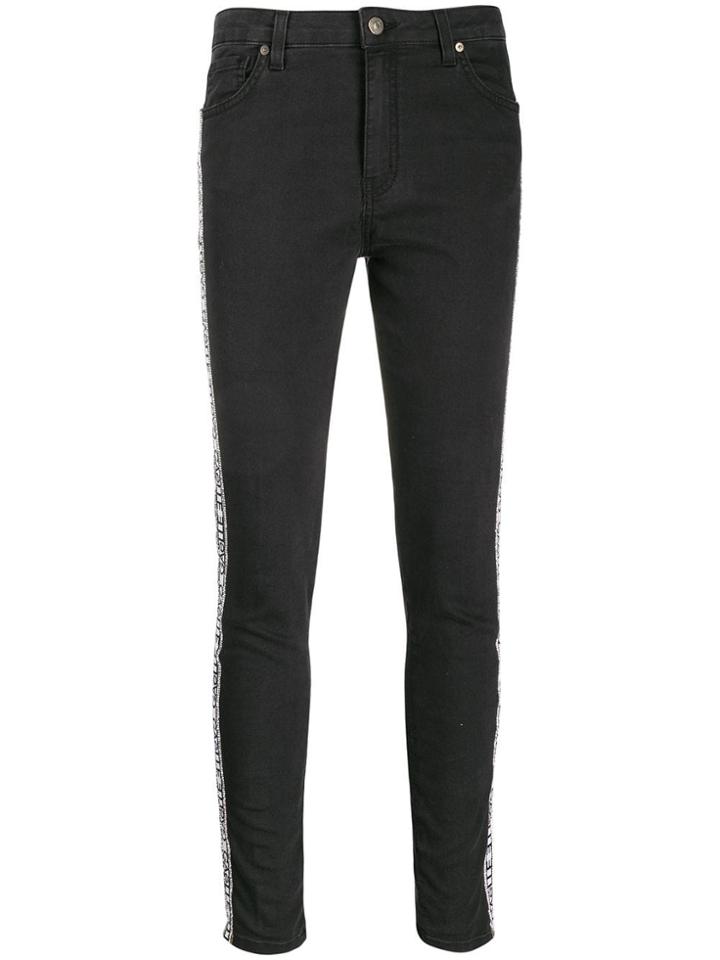 Gaelle Bonheur Mid Rise Skinny Jeans - Black
