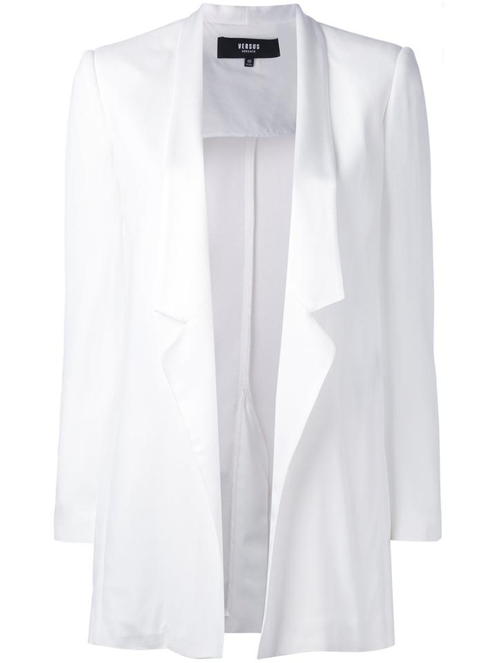 Versus - Blazer - Women - Spandex/elastane/acetate/viscose - 40, White, Spandex/elastane/acetate/viscose