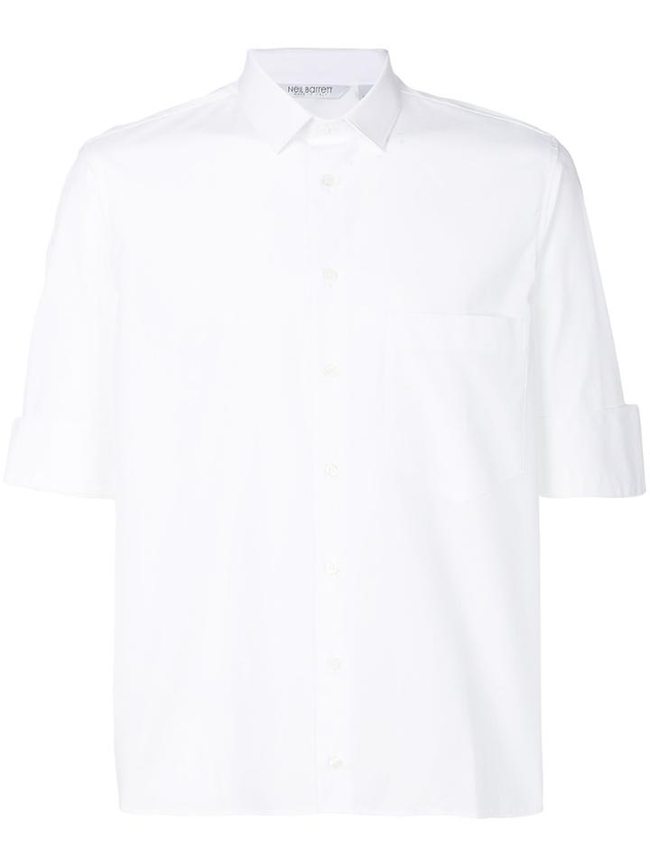 Neil Barrett Rolled Cuffs Shirt - White