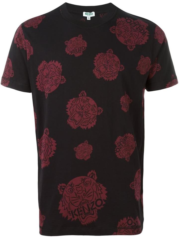 Kenzo 'tiger' T-shirt, Men's, Size: Large, Black, Cotton