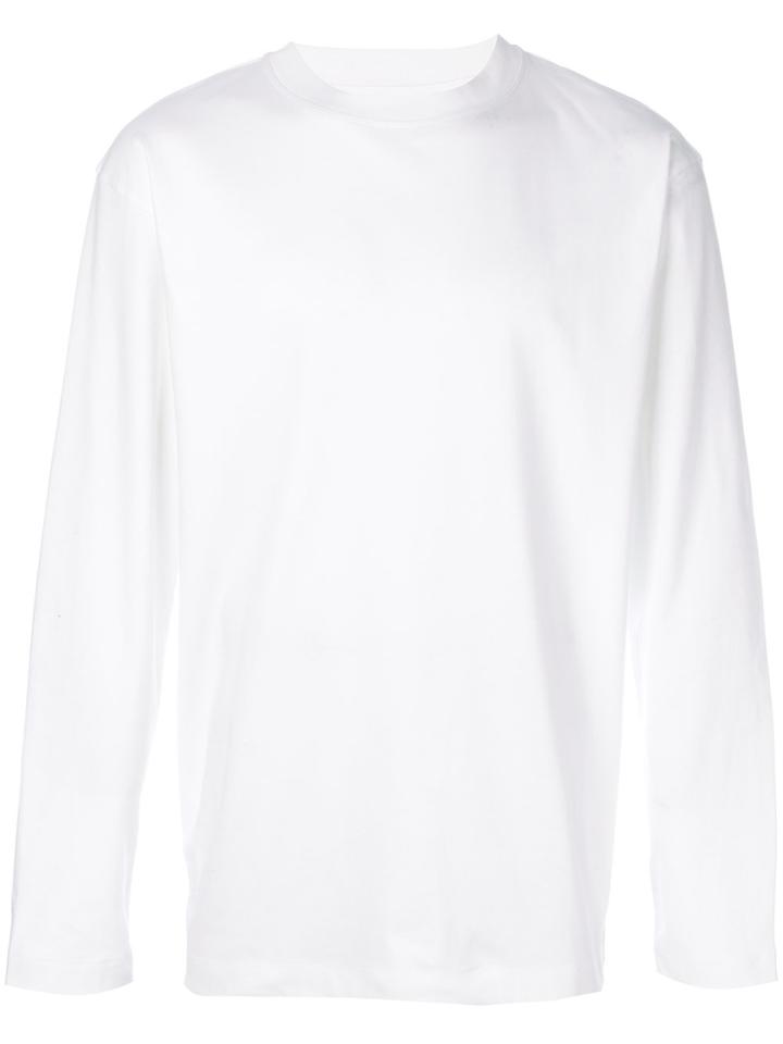 Sunspel Long Sleeve T-shirt - White