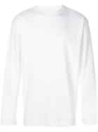 Sunspel Long Sleeve T-shirt - White