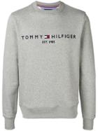 Tommy Hilfiger Embroidered Logo To The Chest - Grey