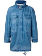 Monkey Time Denim Shirt Jacket, Men's, Size: Large, Blue, Cotton