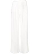 Comme Moi Side Slit Trousers - White