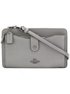 Coach Front Logo Crossbody Bag - Grey