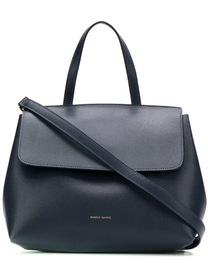 Mansur Gavriel Saffiano Lady Bag - Blue
