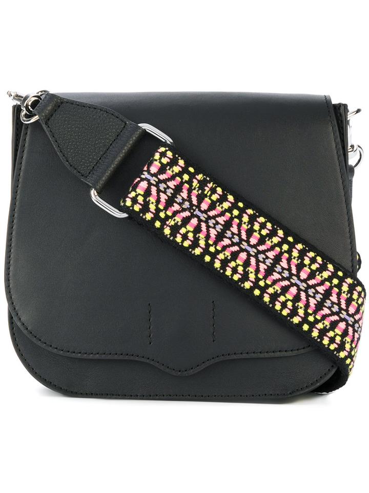 Rebecca Minkoff - Patterned Strap Shoulder Bag - Women - Leather - One Size, Black, Leather