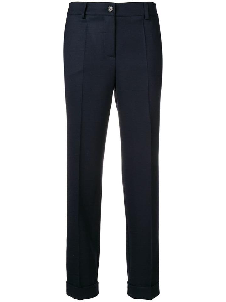 P.a.r.o.s.h. Slim-fit Cropped Trousers - Blue