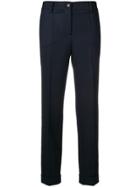 P.a.r.o.s.h. Slim-fit Cropped Trousers - Blue