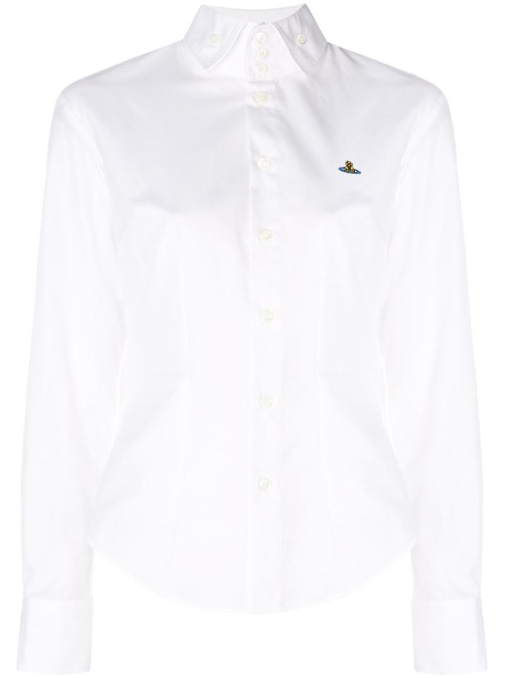 Vivienne Westwood Orb Embroidered Shirt - White