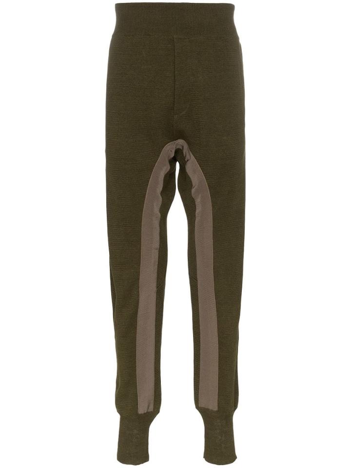 Haider Ackermann Drop Crotch Knit Sweatpants - Green