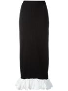 Ellery - Frill Hem Skirt - Women - Nylon/polyester/spandex/elastane/viscose - 8, Women's, Black, Nylon/polyester/spandex/elastane/viscose