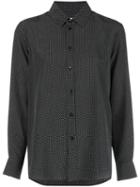Saint Laurent Polka Dot Silk Shirt - Black