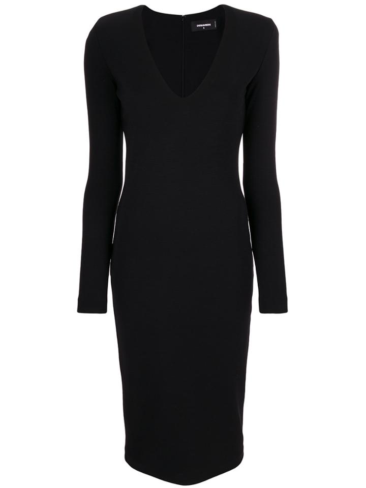 Dsquared2 V-neck Dress - Black