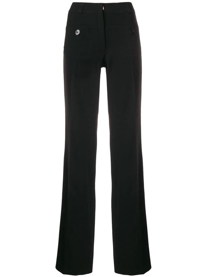 Carven Side Striped Trousers - Black