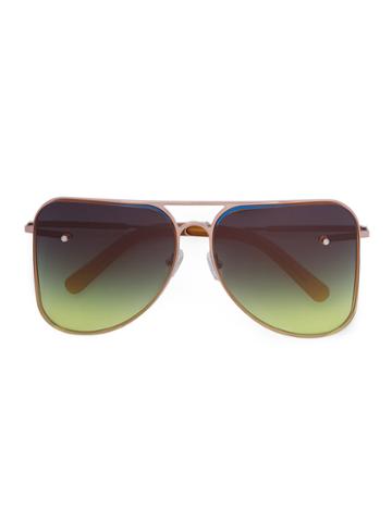 Fakbyfak - Fakbyfak X Manish Arora Sunglasses - Women - Acetate/metal - One Size, Green, Acetate/metal