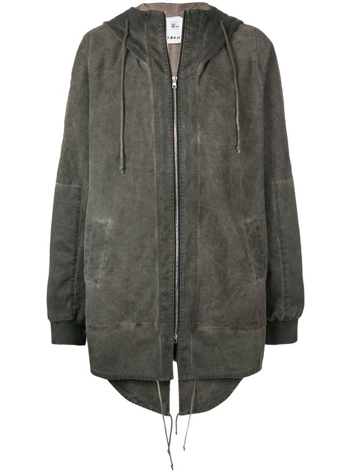 Lost & Found Rooms Oversized Parka - Nude & Neutrals