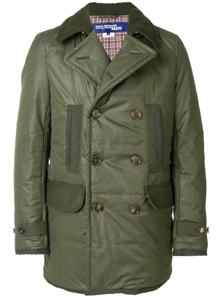 Junya Watanabe Comme Des Garçons Man Double-breasted Coat - Green