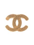 Chanel Pre-owned 1994 Cc Brooch - Gold