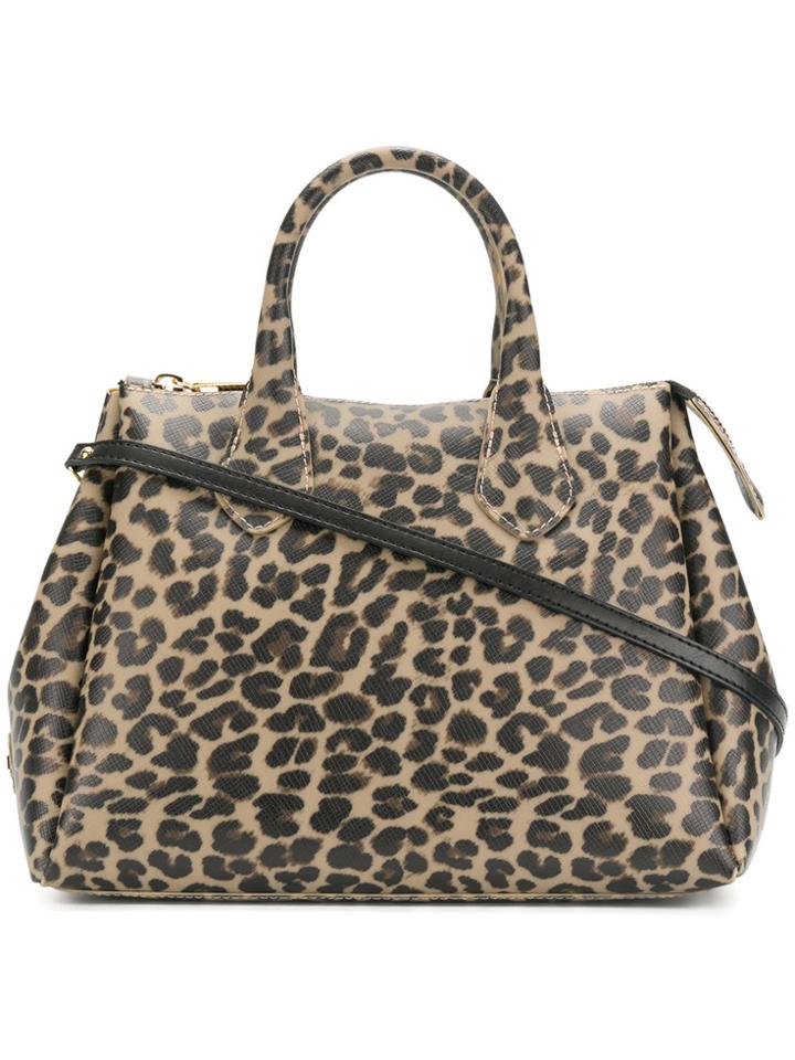 Gum Leopard Print Tote - Brown
