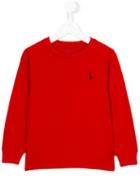 Logo Sweatshirt - Kids - Cotton - 7 Yrs, Red, Ralph Lauren Kids