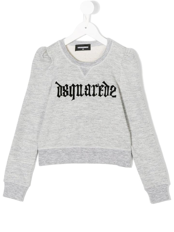Dsquared2 Kids - Graphic Logo Sweatshirt - Kids - Cotton/viscose - 12 Yrs, Grey