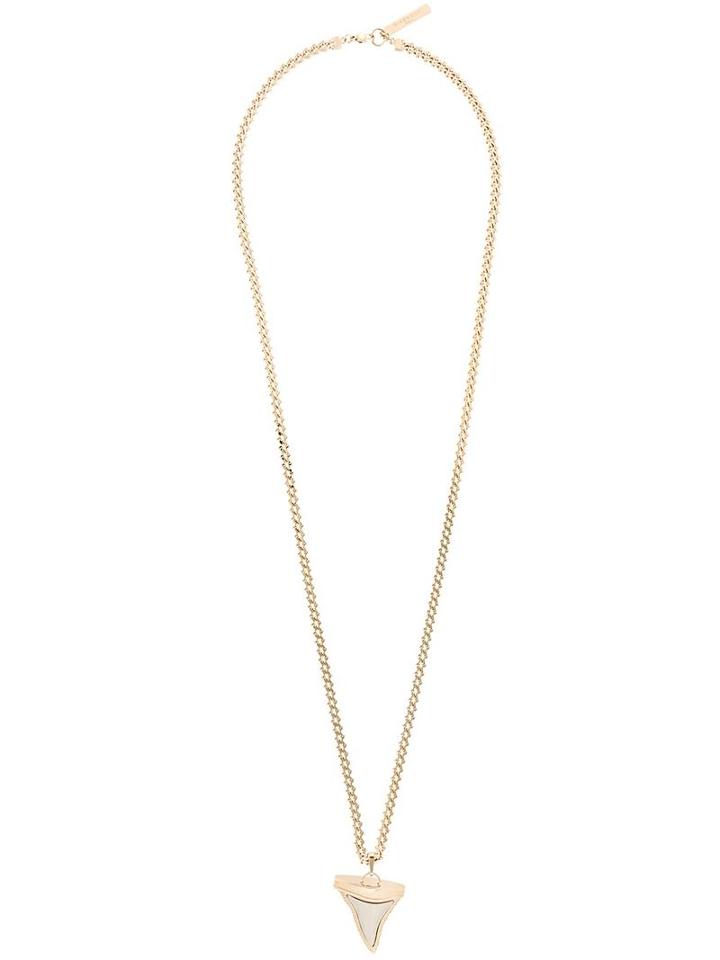 Givenchy Long Shark Tooth Necklace, Women's, Metallic