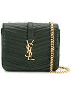 Saint Laurent Monogram Collège Shoulder Bag - Green