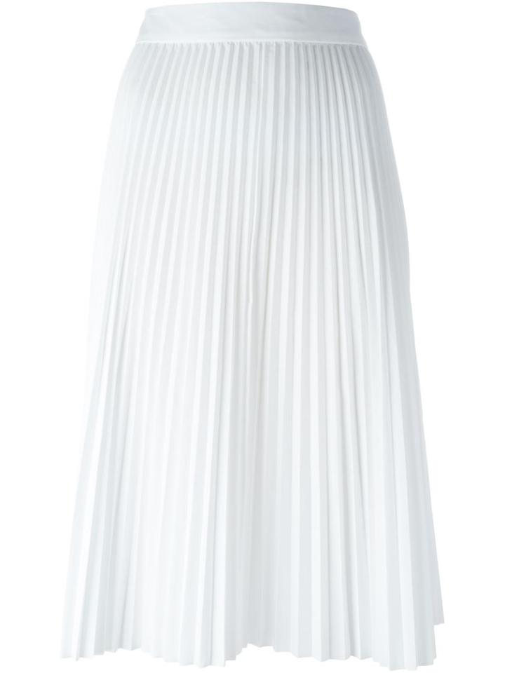 Joseph Pleated Skirt, Women's, Size: 38, White, Cotton