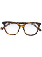 Stella Mccartney Eyewear Angular Glasses - Brown