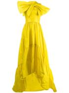 Talbot Runhof Toucan Evening Dress - Yellow