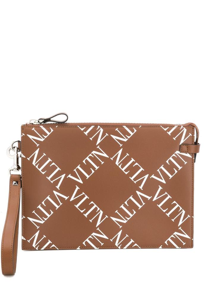 Valentino Valentino Garavani Vltn Clutch - Brown
