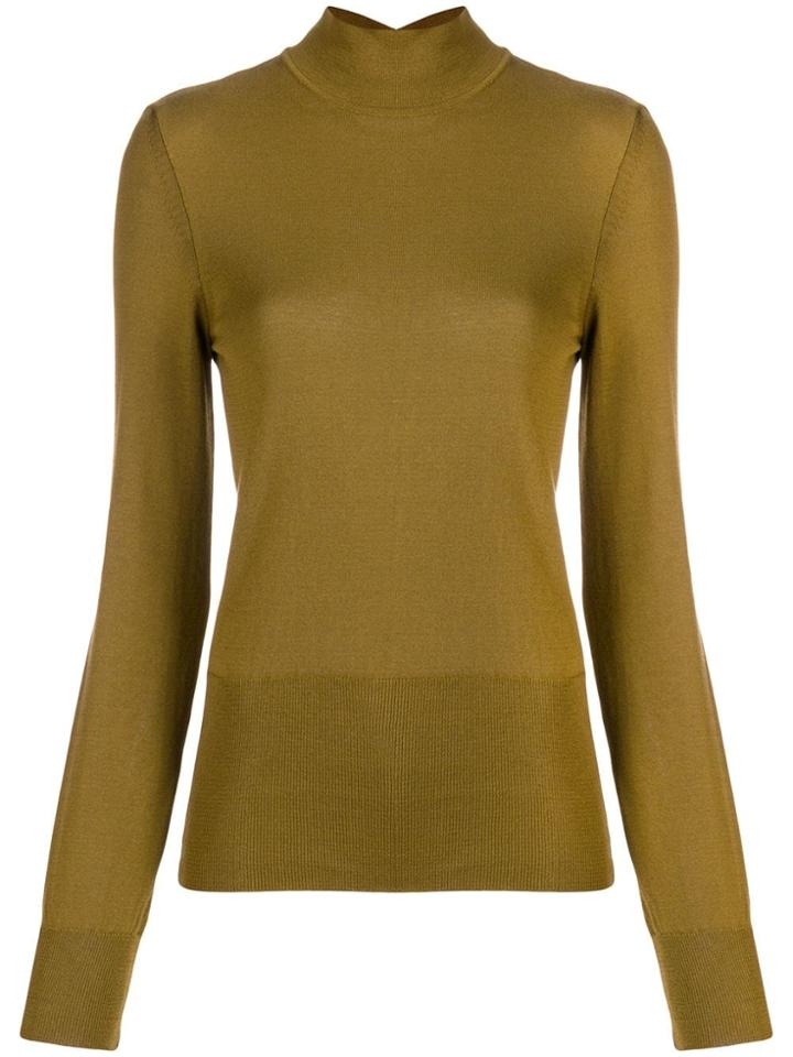 Jacquemus Cut-out Back Detail Sweater - Green