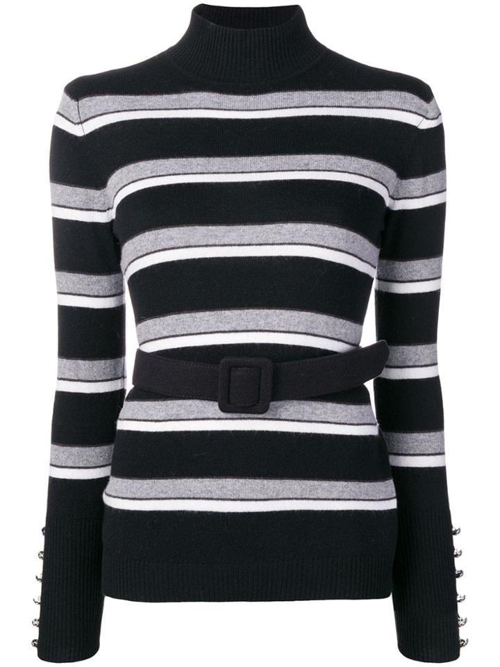 Liu Jo Striped Sweater - Black